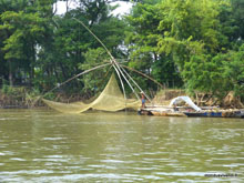 Pêcheur -Delta du Mékong - Vietnam